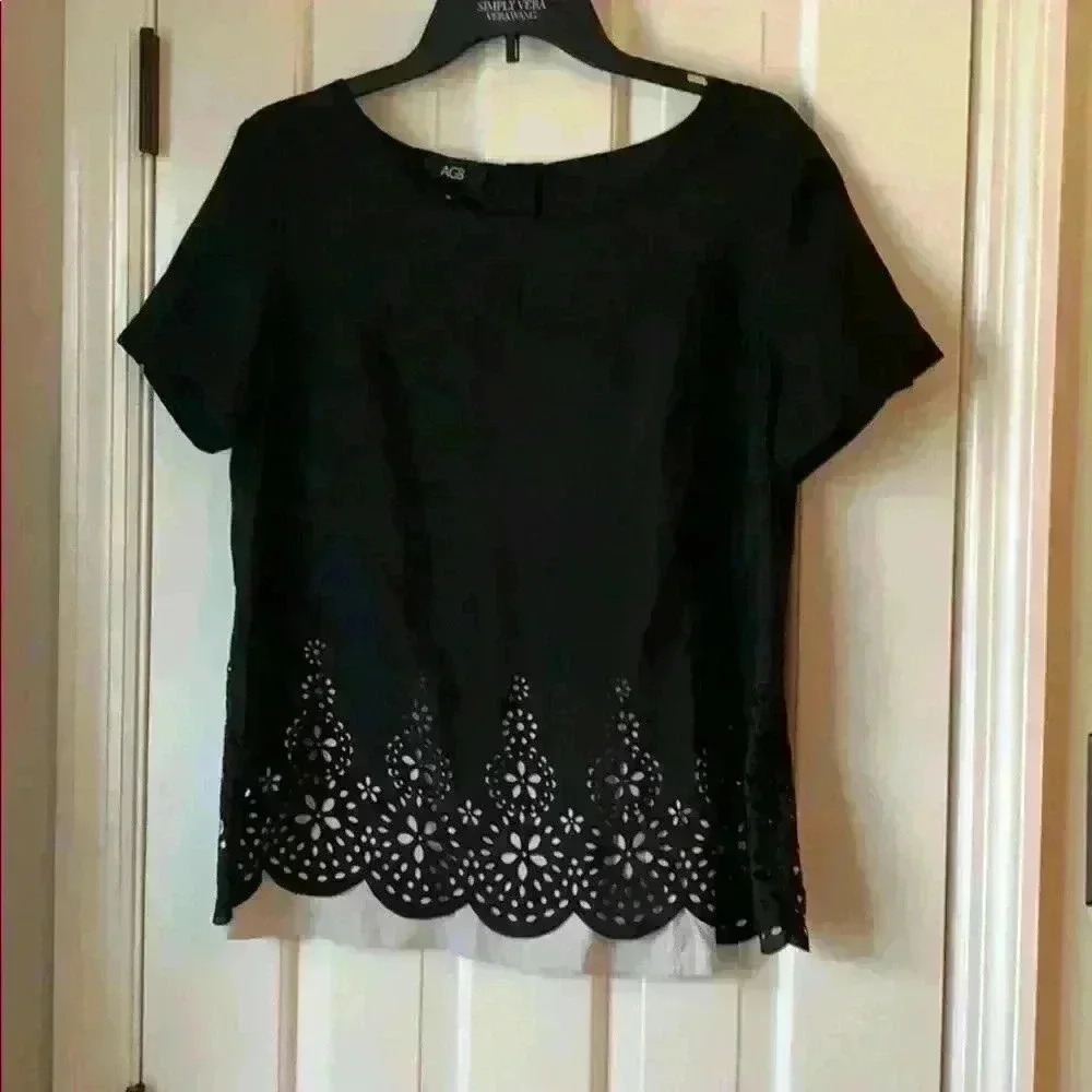 Spring Clear Out Sale! Scalloped Edge Cutout Top
